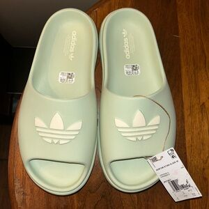 Adidas Adifom Stan Slides – Sage Green Platform Slides sandals woman’s 10 NEW